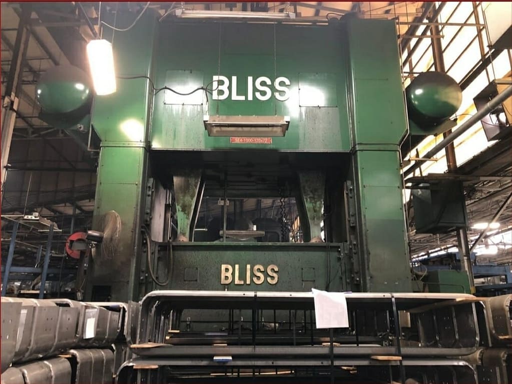 1 000 Ton Bliss Straight Side Press For Sale Call 616 200 4308