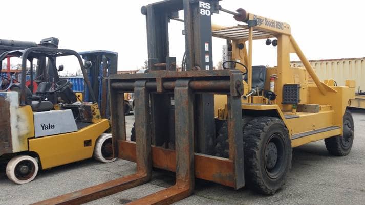 80 000lb Used Bristol Riggers Forklift For Sale 40 Ton Call 616 200 4308