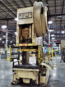 150 ton used obi minster press for sale