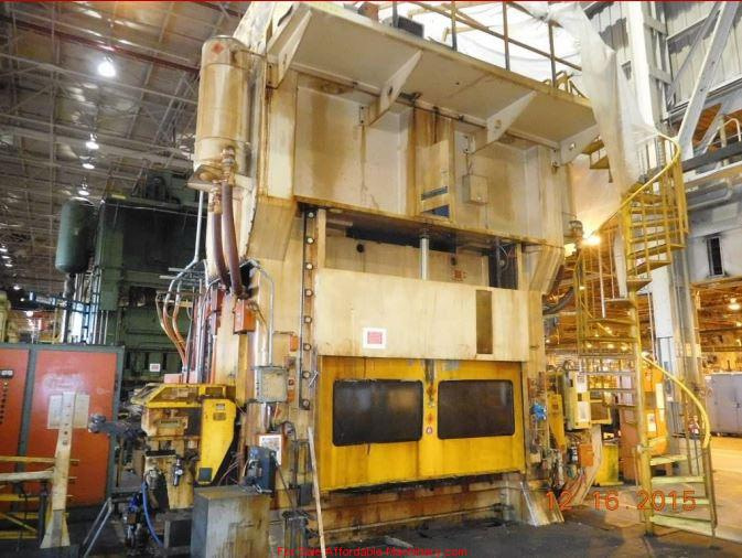 600 Ton Capacity Minster Straight Side Press For Sale