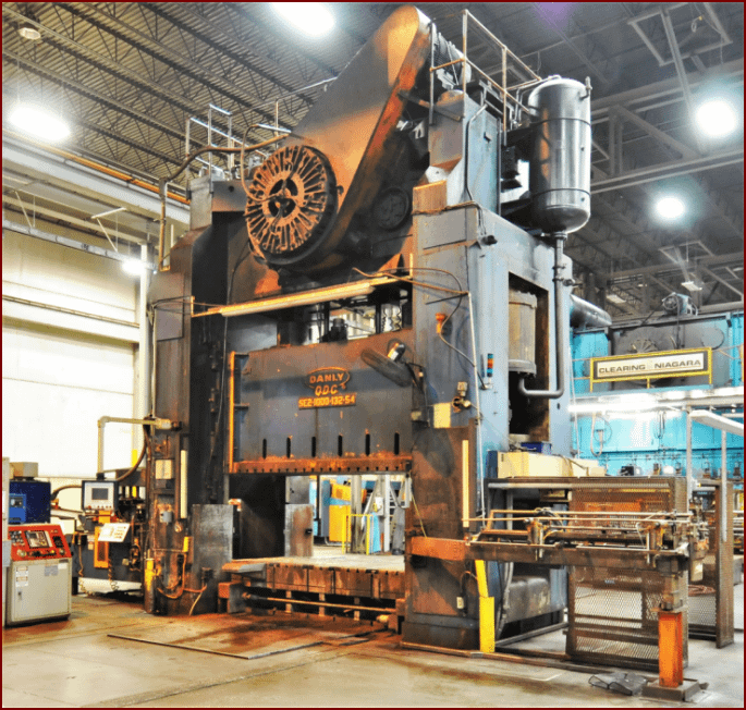 1000 Ton Danly Straight Side Press For Sale