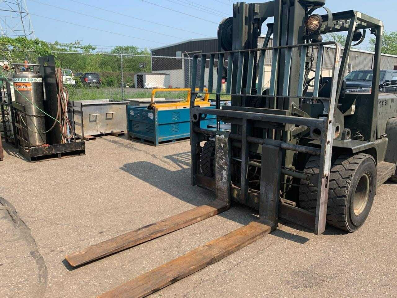 15,500 lb Capacity Hyster H155XL Forklift For Sale 7.75 Ton Call 616
