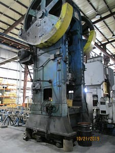 950 Ton Capacity Bliss Straight Side Single Point Press For Sale