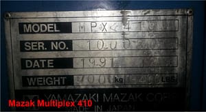 Mazak Multiplex 410 pic 16