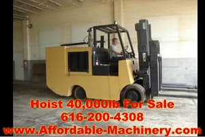 40,000lb Hoist Forklift - Solid Tired For Sale