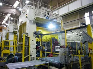 700 Ton Capacity Rovetta Single-Action Press Line (4 Available) For Sale