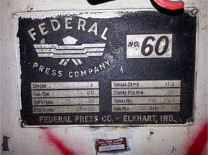 Federal 60 Ton Press 4