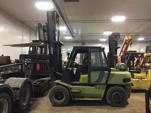 15,500lb. Capacity Clark Air-Tired Forklift For Sale - Used 7.75 Ton