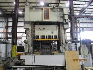 400 Ton Capacity Minster Straight Side Press For Sale