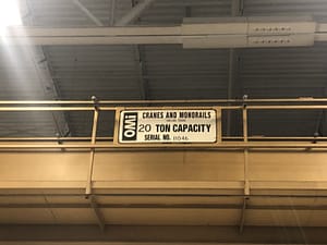 20 Ton Capacity OMI Overhead Bridge Crane For Sale