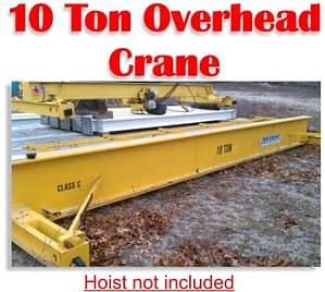 10 Ton Stewart Overhead Bridge Crane For Sale