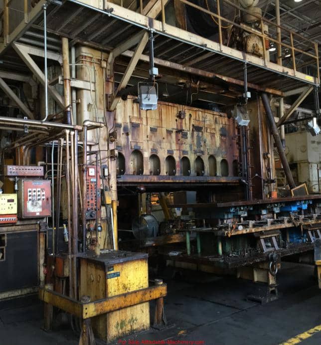 1,600 Ton Capacity Verson Straight Side Press For Sale