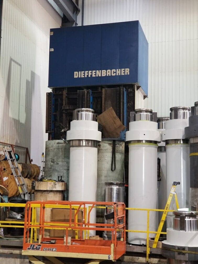 800 Ton Dieffienbacher Press For Sale Hydraulic